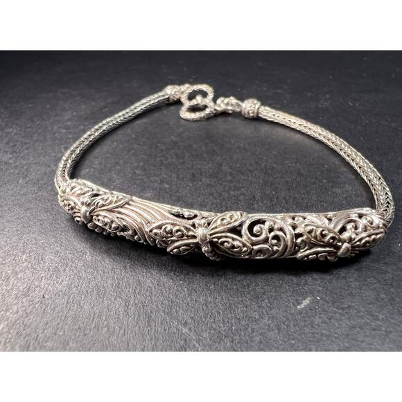 NEW Bali sterling silver dragonfly toggle bracelet - Picture 1 of 10